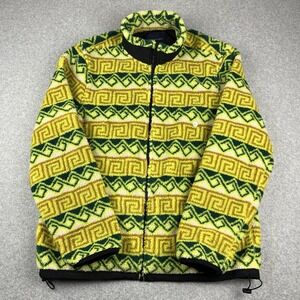 American Eagle Full Zip Fleece Sweater Mens XL Colorful Aztec Tribal Pattern